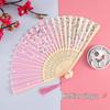 Китайский складной веер в древнем стиле для ханьфу, ципао, танцев - Портативный летний веер для женщин, детей, студентов