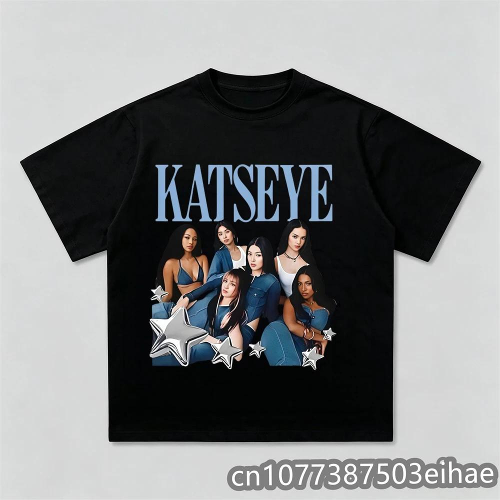 Unisex KPop Katseye Printed Fan Support Cotton TShirt Casual Daily Wear Music Lovers Top for Adults And Kids in Various Sizes