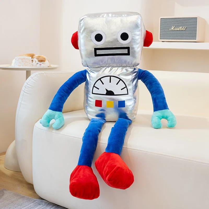 Creative Anime Robot Plush Toys High Quality Stuffed Technology Long Legs Robot Doll Funny Children Room Bed Decor Birthday Gift