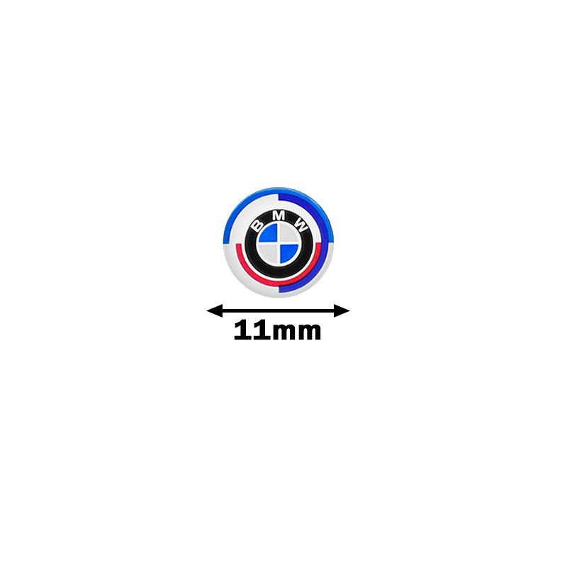 kfwhl7 11mm 14mm Aluminum Car Remote Key Emblem Sticker Auto Accessories For BMW M Power I3 G08 F15 F16 G20 E34 F94 F95 G30 G11 G12 E36