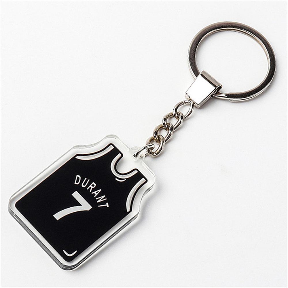 Sports Basketball Keychain Simple Digital Jersey Key Ring Boy Graduation Gift Basketball Fans Trinket Souvenir 4