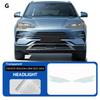 For BYD SEALION 6 DMI -2025 Headlight Rearview B C Pillar Protection Film Pre-cut Clear TPU Anti-scratch Resistant Invisible