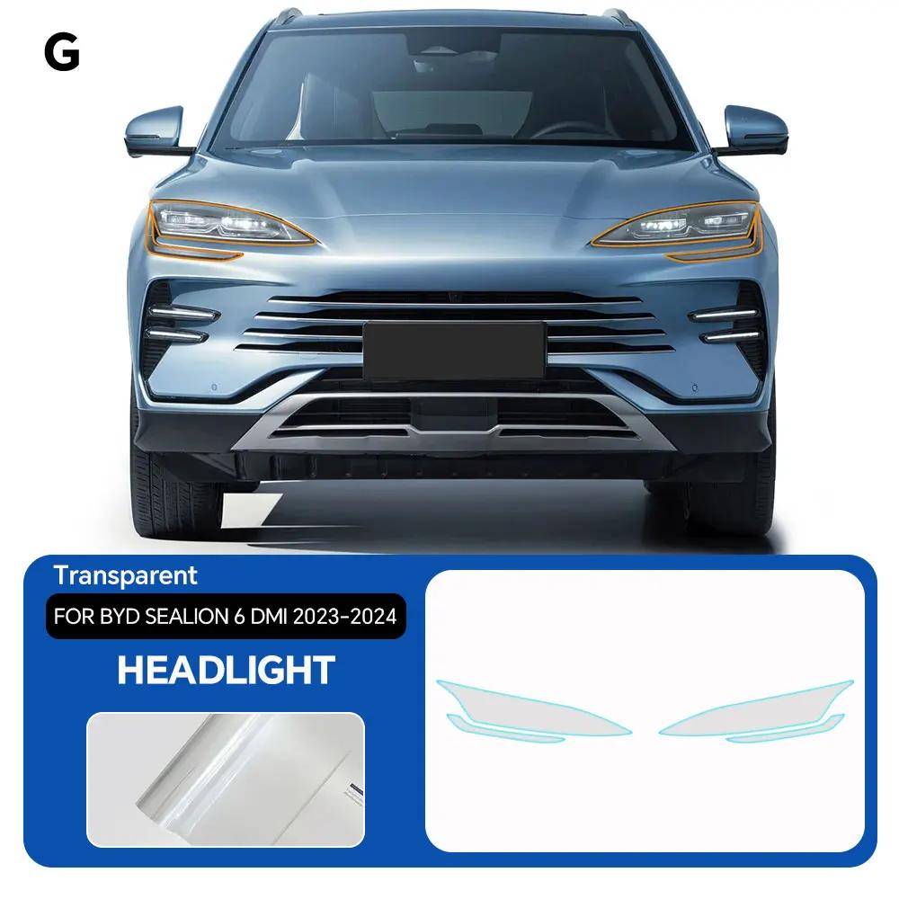 For BYD SEALION 6 DMI -2025 Headlight Rearview B C Pillar Protection Film Pre-cut Clear TPU Anti-scratch Resistant Invisible
