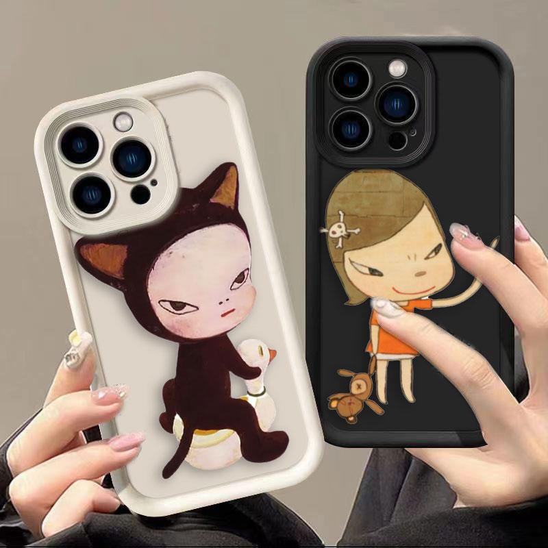Yoshitomo Nara Art Phone Case For OPPO A5 A3X A5X A6X A54 A55 A57 A58 A72 A74 A78 A79 A93 A94 FIND X3 X5 X8 X9 Case Shell Cover