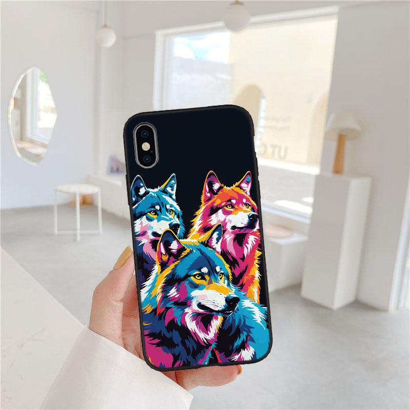 LO7 Animal Wolf Soft Shell Phone Case for Samsung Galaxy Note 10 20 S23 S24 S25 Ultra FE Plus Edge Lite A02S A35 A07 A17