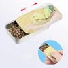 Bird Feeder Box Handheld Feeding Empty Container Push Pull Treat Sliding Cover Case for