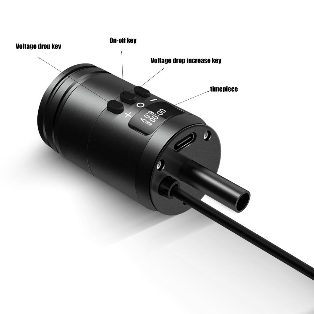 Аккумулятор 1600 мАч беспроводной тату-ручка с дисплеем оставшегося заряда 4-12 В принадлежности для татуировок для мастеров татуировки