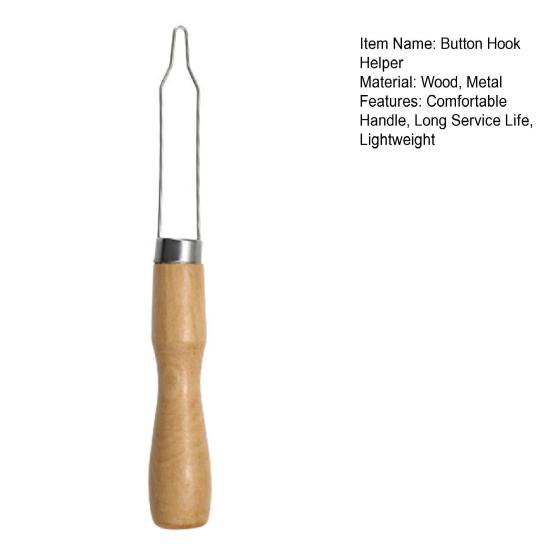 Button Hook Helper DIY Metal Clothes Shirts Button Fastening Device Dressing Aid