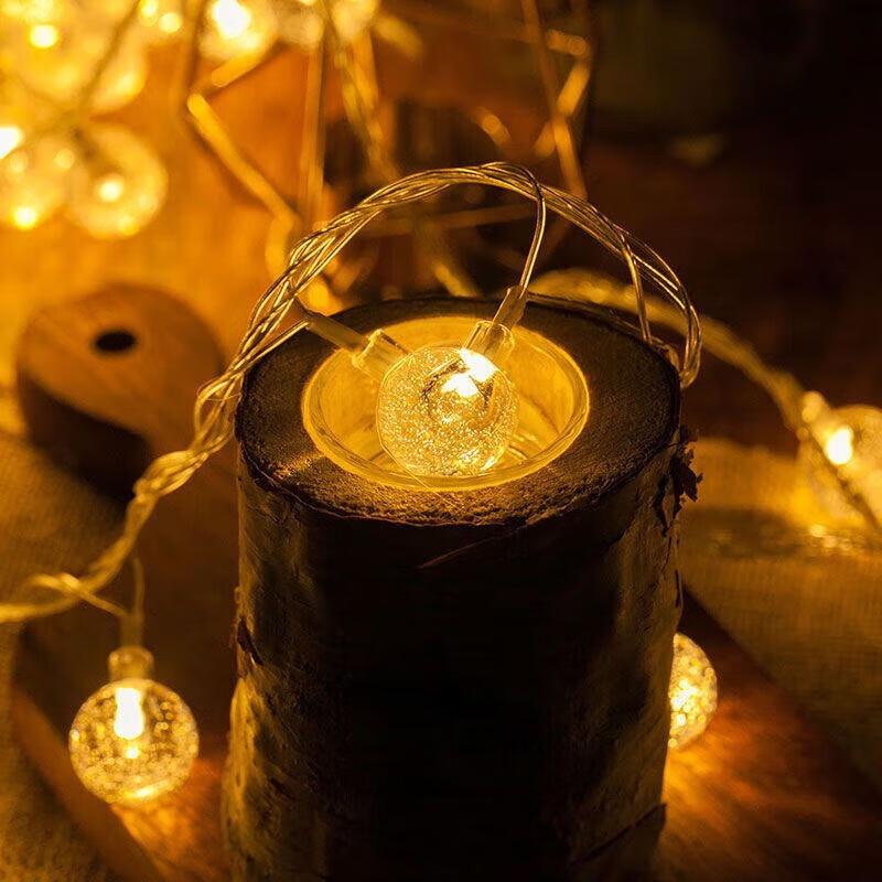 Outdoor LED Crystal Ball String Lights