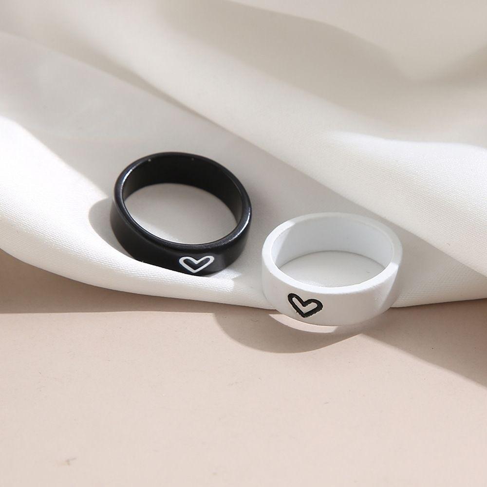 Couple Ring Color Matching Love Couple Ring