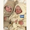 19-дюймовая кукла реборн Levi Twins, мягкая ткань, тело с открытыми или закрытыми глазами, кукла для новорожденного, 3D-окрашенная кожа, видимые вены, фигурка, кукла, игрушки для детей