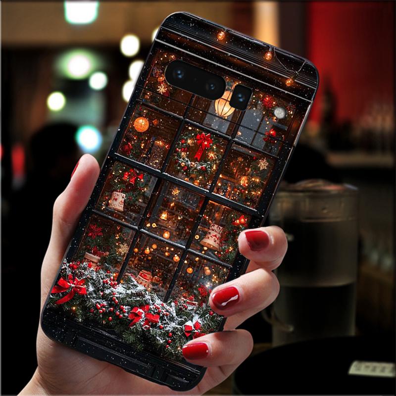 Чехол для телефона Google Pixel 10 9 Pro XL 10 9A 8 7 6 Pro Pixel 8A 7A 6A Pixel 8 7 6 5 Рождественская кошачья елка