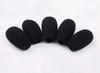 Headset Intercom Pin Microphone Microphone Sponge Black Set of 5 Total Length 3.2cm