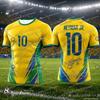 2026 New Neymar And VINI JR 3D Printed Sports T Shirt Men Kids Summer Breathable Quick Dry Soccer Tee Casual Outdoor Top