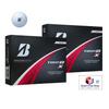 Мяч для гольфа Bridgestone TOUR BX White 2024, модель 12 мячей, набор из 2 штук, оригинальная карточка магазина в комплекте