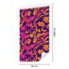 Intricate floral pattern wallpaper in purple and indigo 50x1000