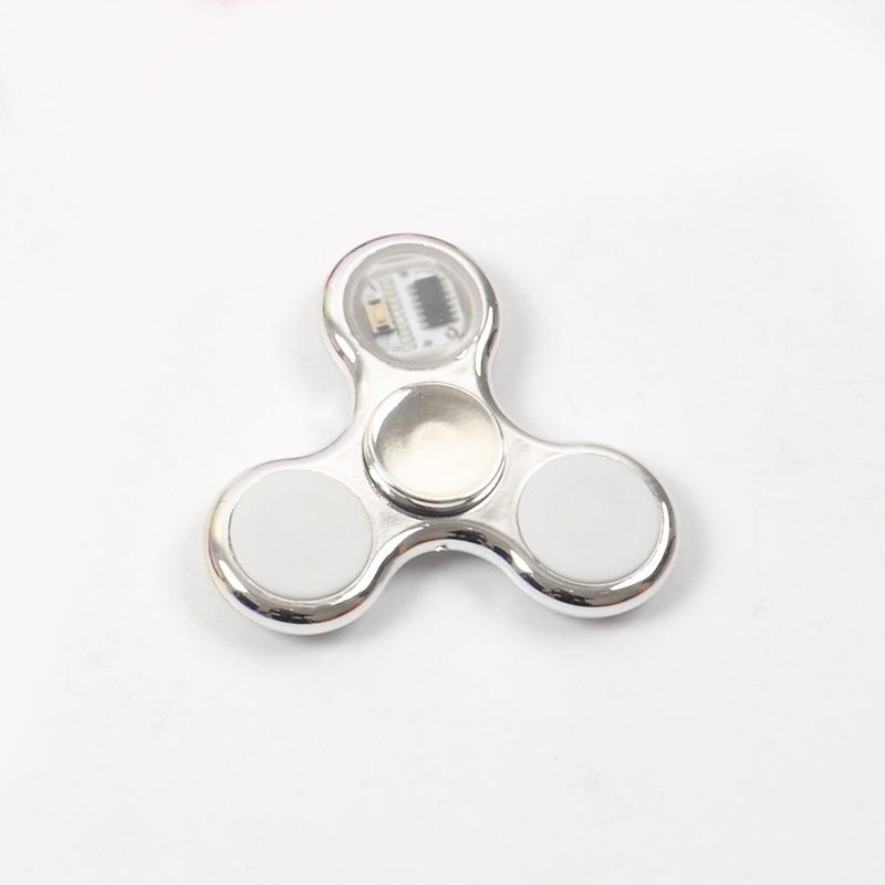 6colors Creative LED Light Luminous Fidget Spinner Changes Hand Spinner Golw In the Dark Stress Relief Toys For Kids
