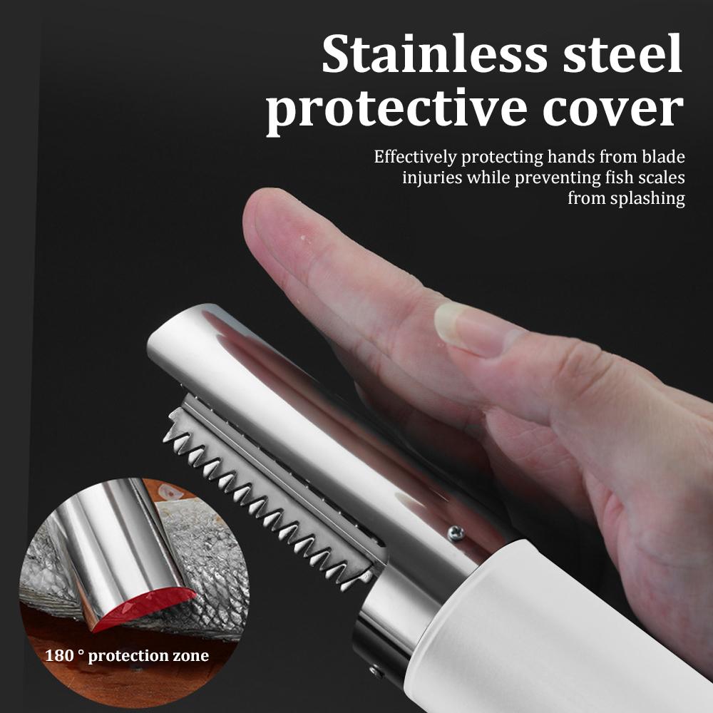 Беспроводной портативный электрический очиститель для рыбы, USB-перезаряжаемый нож для рыбы, кухонные принадлежности для морепродуктов, очиститель для рыбы