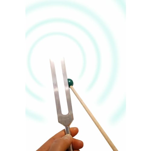 Wave the Stone Crystal Tuner 396Hz Tuning Fork Mallet with Case, Angel's Door Purification Set (#2C801) (Crystal Tuner 396Hz)