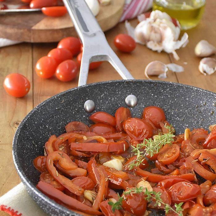 Poêle à frire - monix - 18 cm - aluminium forgé - antiadhésif type pierre - sans pfoa