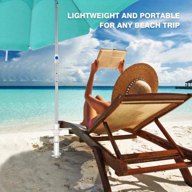1 шт. пляжный зонт с песчаным якорем, пластиковый зонт для кемпинга и лугов и основание для террасы, пляжная садовая мебель, инструменты