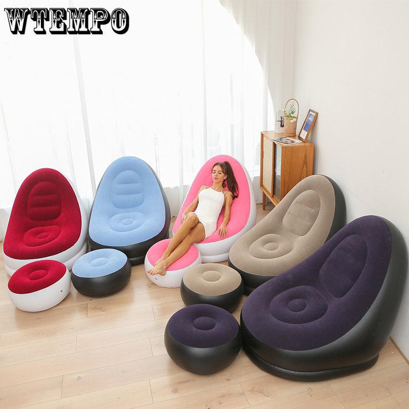 Lazy BeanBag Sofas Cover Chair No Filler Lounger Seat Bean Bag Pouf Puff Couch Tatami Living Room High Quality Inflatable Bed