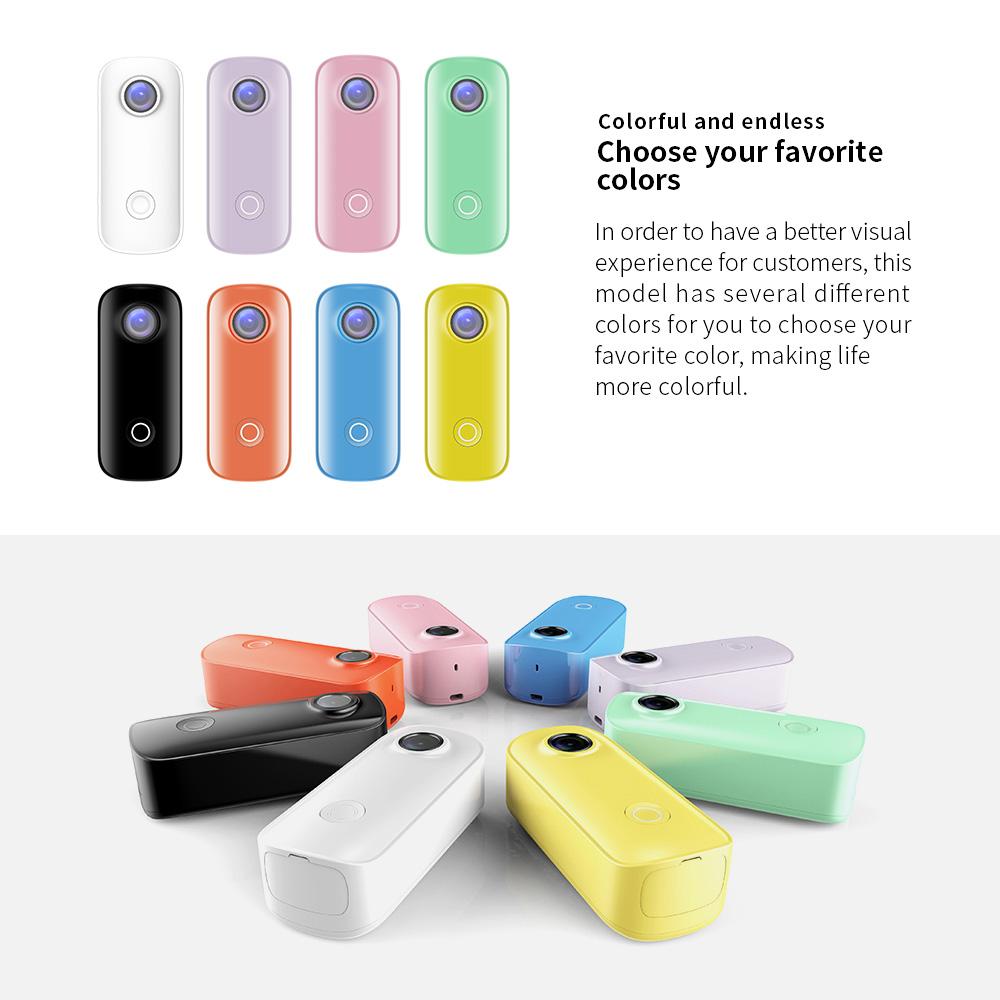 Мини-экшн-камера SJCAM C100+, цифровая видеокамера 2K, 30 кадров в секунду, водонепроницаемая, 30 м, встроенный магнитный корпус