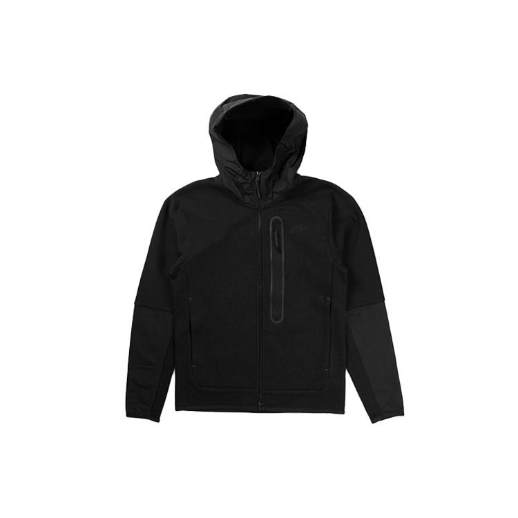 Nike Sports Casual Hooded Jacket Men Outerwear Black CZ9905-010
