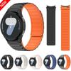 Оригинальный силиконовый ремешок для Samsung Galaxy Watch 7 6 5 4 44мм 40мм/6 Classic 47 43мм Магнитный браслет для Watch 5 Pro 45мм Ремешок