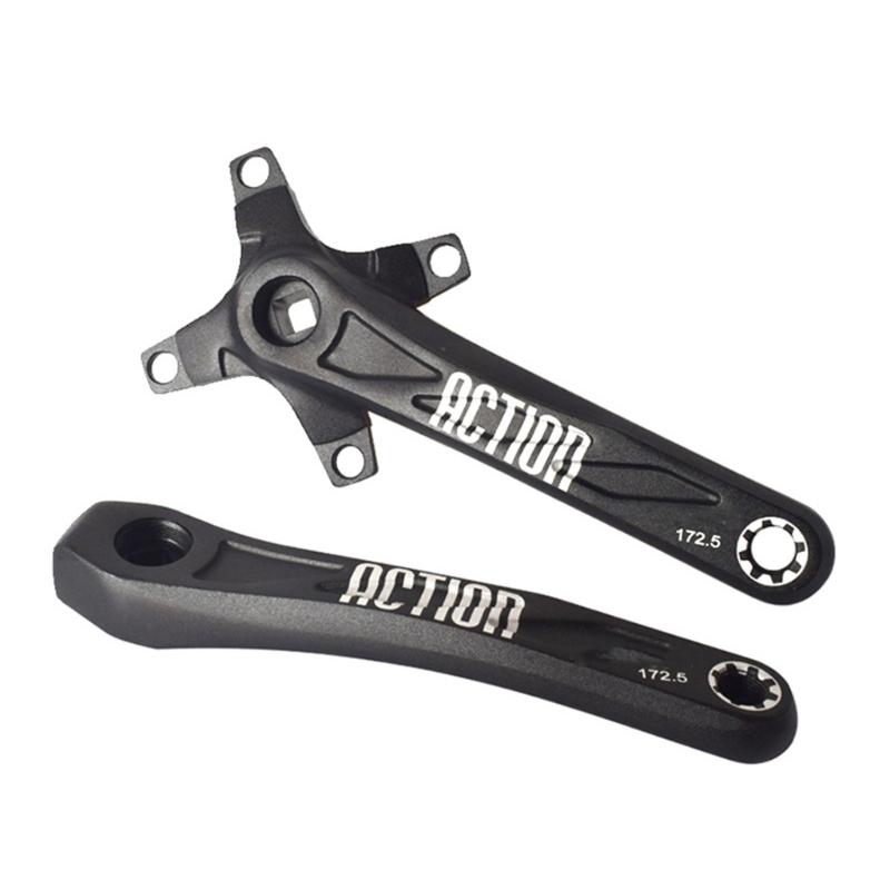 Square Hole Bicycles Crankset Aluminum  Alloys Mountain Bike Crankset  7/8/9/10/11 Speed Crankset Cycling Accessories