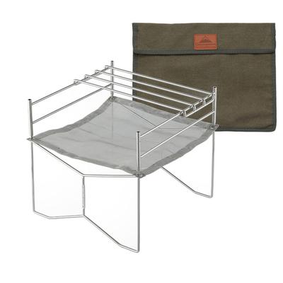 CAMPING MOON SOLO-202 B4-Type Соло гриль, Кострище, Огневая сетка, Полностью из нержавеющей стали 304 с холщовым чехлом