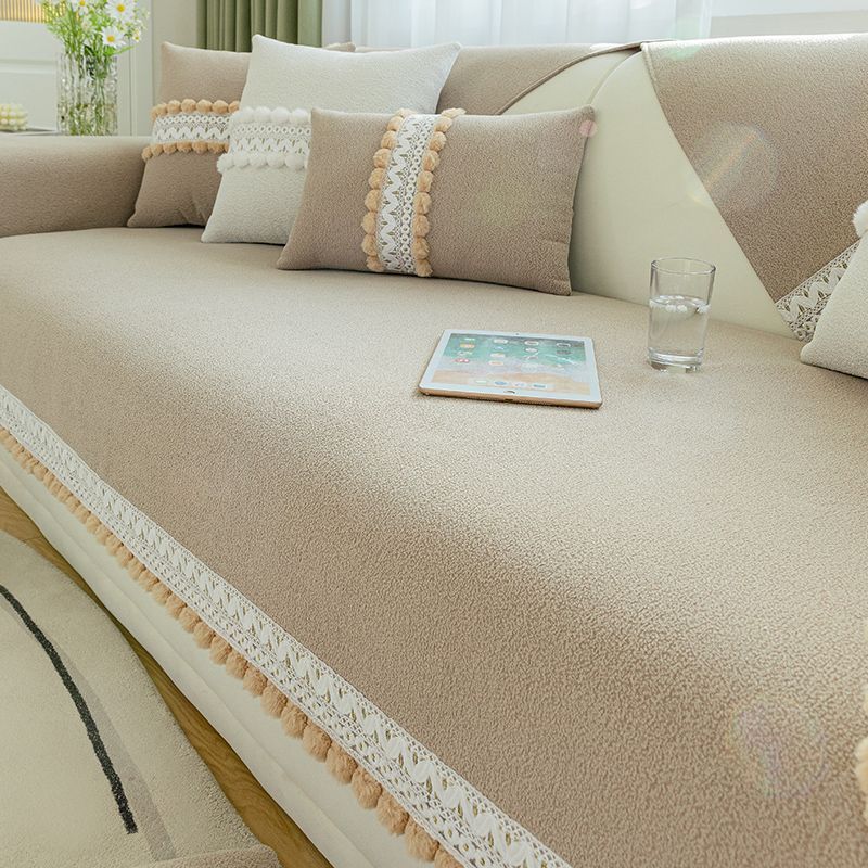 Подушка для дивана из синели Four Seasons, универсальный простой современный чехол для дивана, нескользящая, грязеотталкивающая комбинированная подушка для дивана