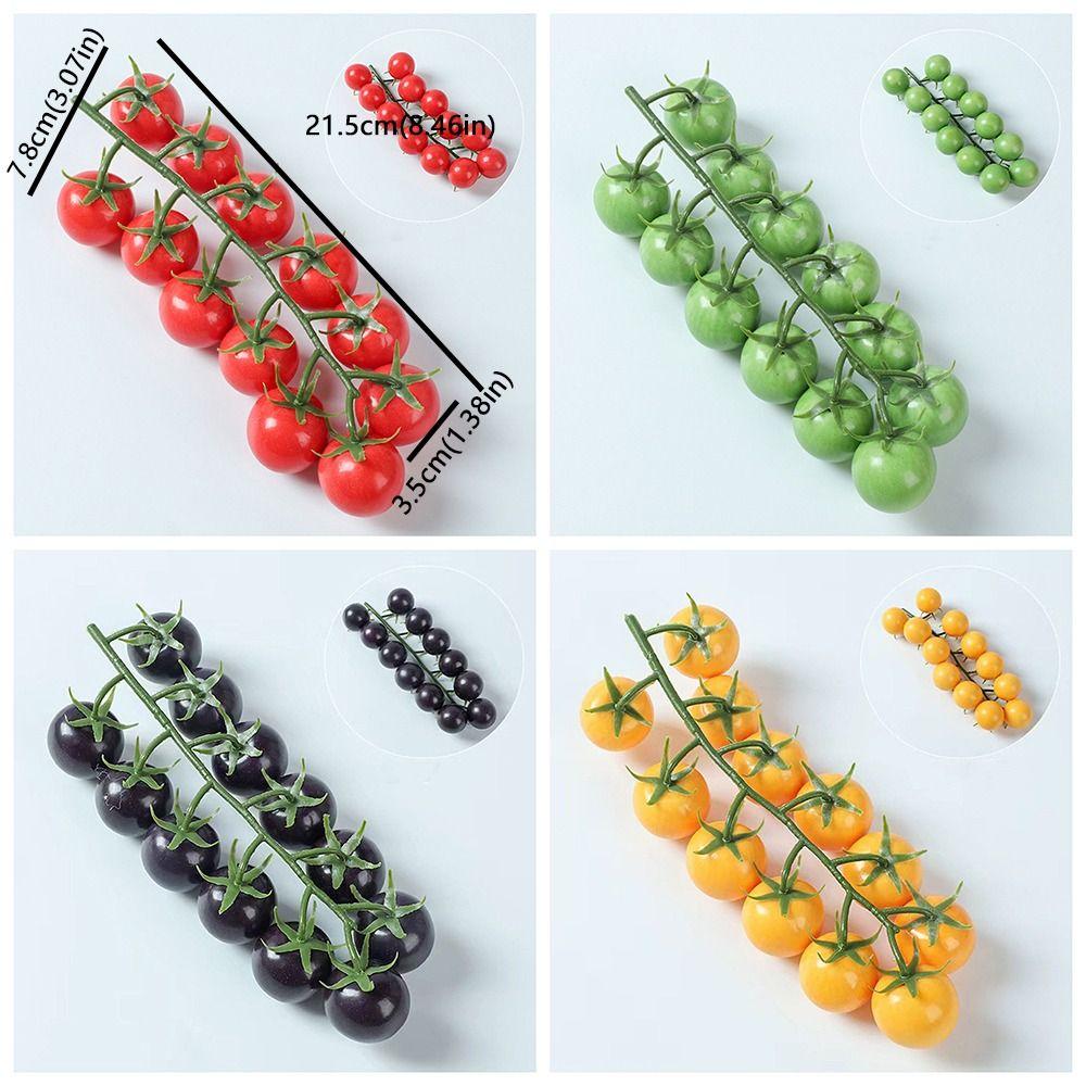 Hanging Simulation Tomatoes Model Lifelike Tomatoes Ornament Fake Fruit Props Hotel Decor