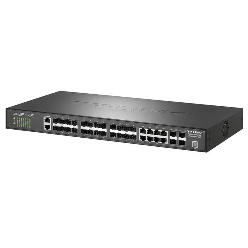 TP-LINK TL-SH5428F 24-Port Gigabit Layer 3 Managed Stackable Switch with 4x 10G Uplink