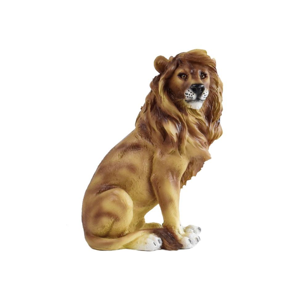 Retro Animal Ornament Luxury Miniatures Figurine Sculpture Desktop Decoration Lion Statue  Bedroom
