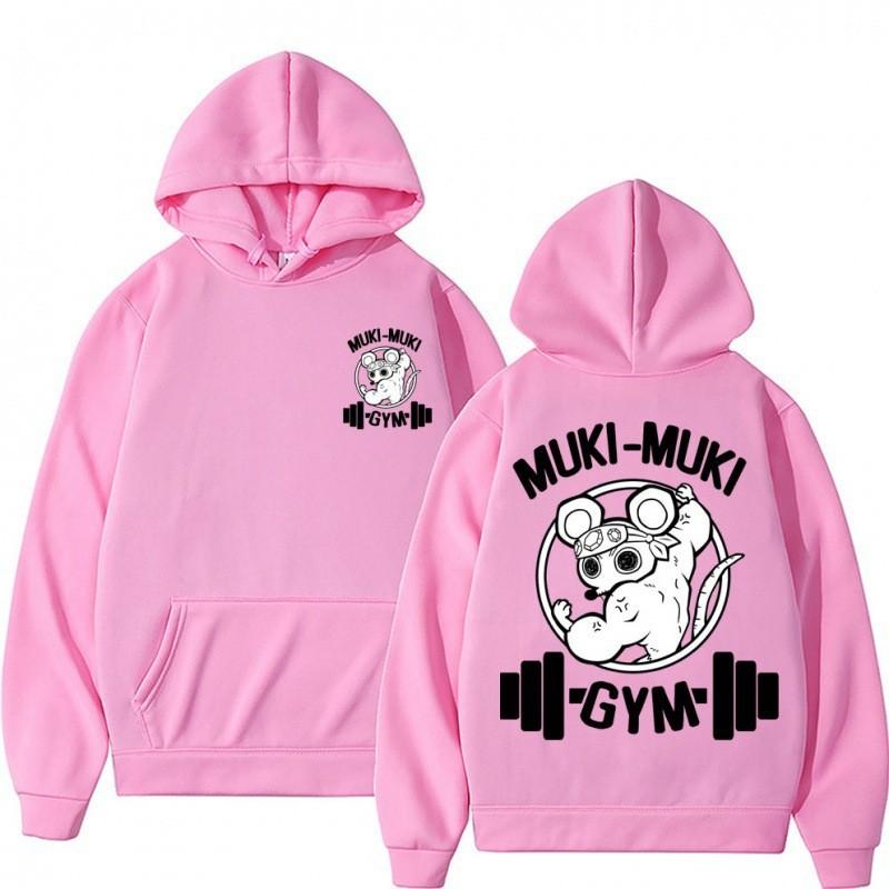 Трансграничная электронная коммерция фитнес мышь демон убийца мультяшный милый принт осень и зима повседневная унисекс парная худи худи аниме