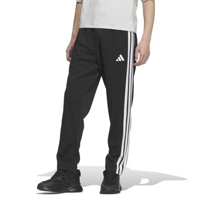 Adidas JZR01 Трек Размер а Джерси Низ Мужские Брюки с 3 полосками, Черный/Белый (JV6982), Маленький, Обязательный
