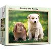 Puzzle Life Rabbit and Dog Jigsaw Puzzle PL150-42, Korean Popular Puzzles