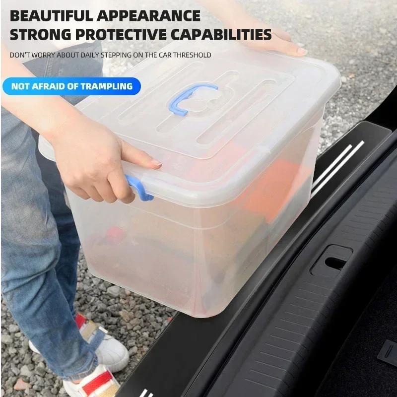 AABIG1 Car Rear Bumper Trunk Load Edge Protector Guard Trim Transparent Sticker For Mercedes benz A B R G Class GLK GLA w204 W251 W463
