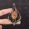 Sunstone Pendant Copper Wire Wrapped Pendant Handmade Pendant Sunstone Jewelry Real Gemstone Pendant Gift For Her Copper Wire Wrap Jewelry