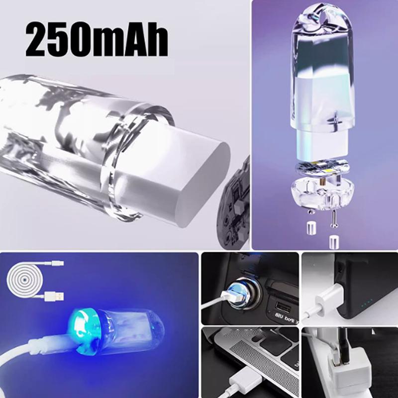 Мини светодиодные фонари USB-перезаряжаемые Маленький водонепроницаемый фонарик Светодиодный свет Высокая яркость Брелок Карманный фонарик Для кемпинга Пеших прогулок