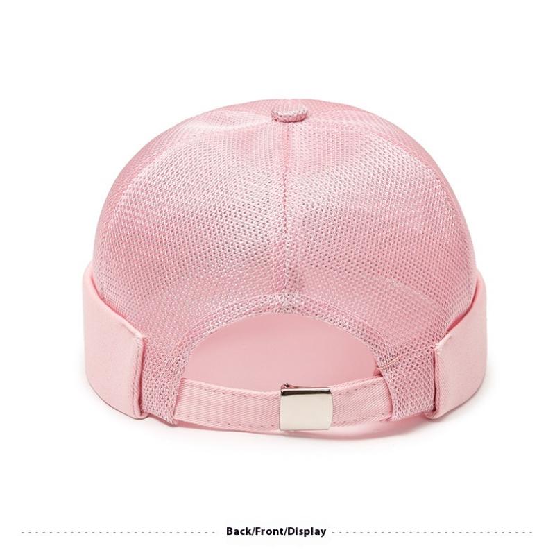 Унисекс сетчатая бейсболка без козырька, хип-хоп, матросская, летняя, с подвернутым краем, дышащая шапка-бини для мужчин и женщин
