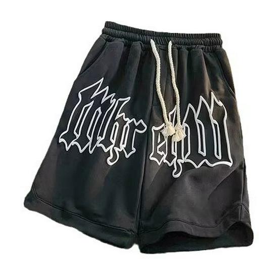 Мужские летние шорты из пены: Трендовый американский стиль, спортивный кэжуал, свободный крой, баскетбольные шорты до колена