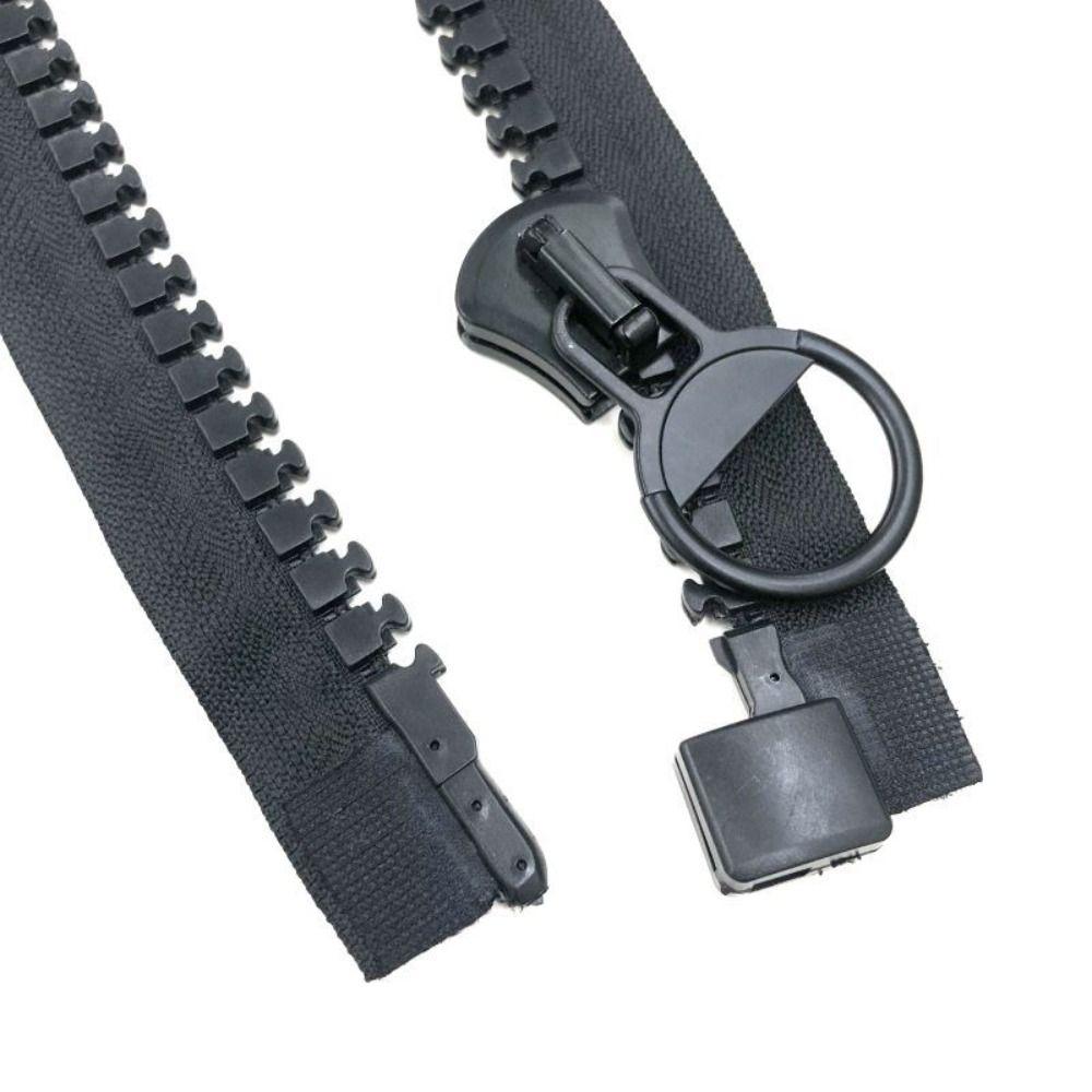 Craft 20# Double-sided DIY Two Zippers for Tent Cloth Accessories Zippers Pull Ring Zip Slider Head