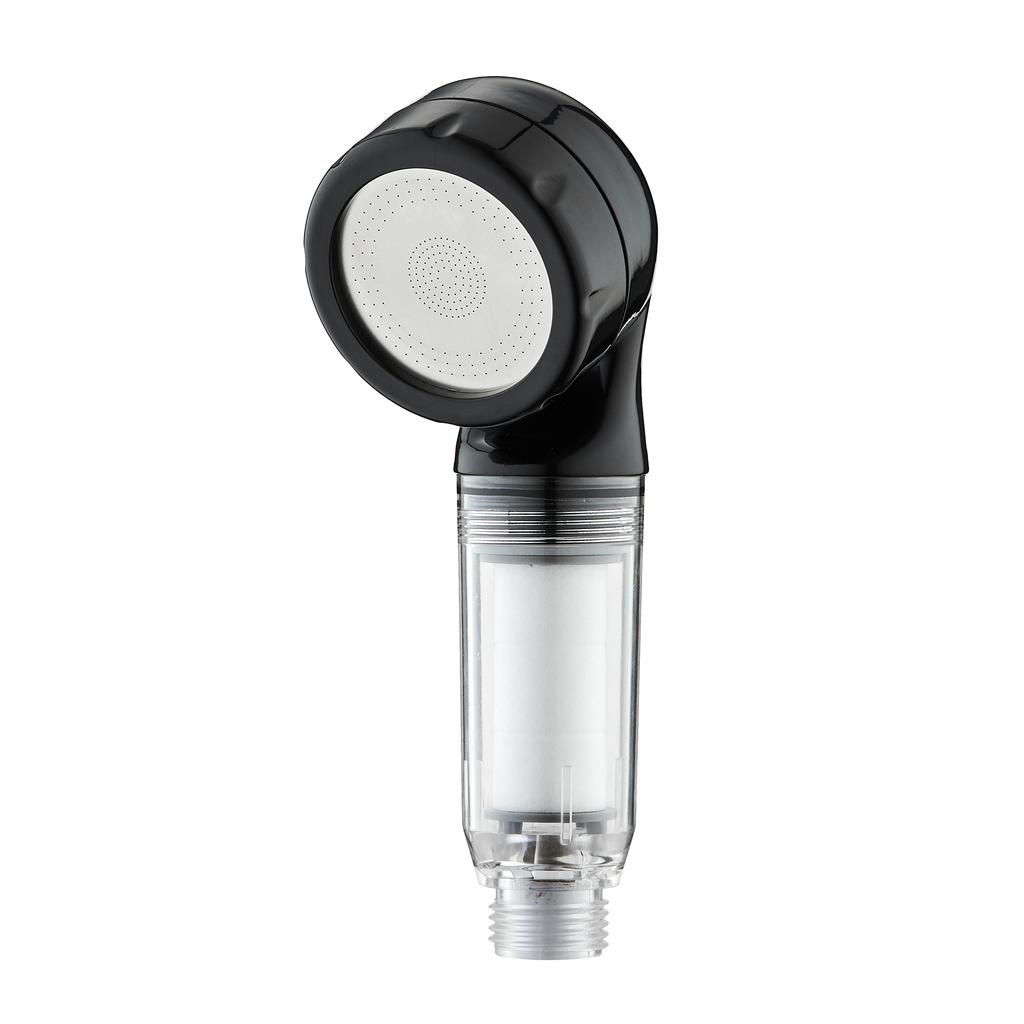 Newest Simple Mini Design Polycarbonate Plastic Spray Handheld Shower Head Visual Filter with PP Cotton for Travel