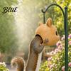 Novelty Garden Decor Squirrel Head Feeder Funny Animal Face Design Hanging Gift for Nature Lovers Wildlife Feeding Station Outdoor Backyard