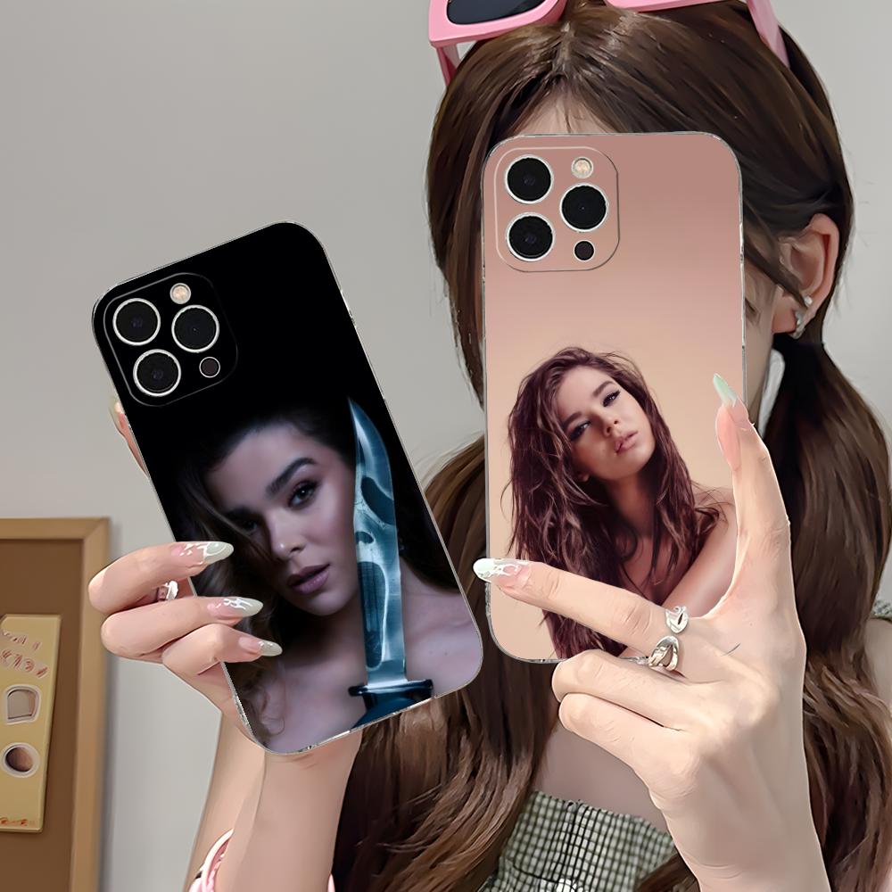 Hailee Steinfeld Clear TPU Mobile Case for iPhone 17 16 15 14 13 12 11 X XR XS Air Pro Max Plus Mini Colorful Cover