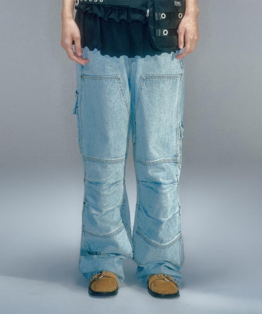 Beikeonteuakaibeu Vanon Carpenter Pants Light Blue