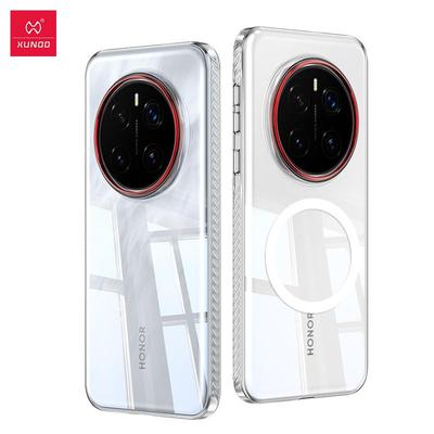 XUNDD Для Huawei Honor Magic7 Magic 7 Pro Чехол Кристально Прозрачный Прозрачный Чехол Ультратонкий Не Желтеющий ПК Чехол для Телефона С Магнитным Кольцом