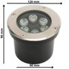 Lot de 5 Spots LED encastrables étanches 6W 600lm 4000K IP67